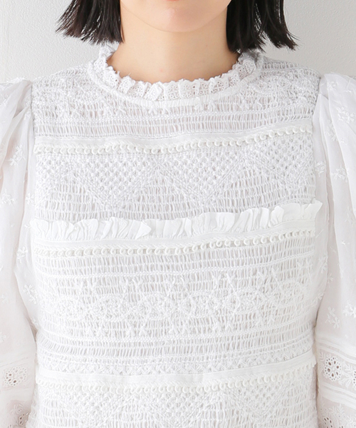 Sea New York/シー ニューヨーク】OLGA HAND SMOCKING PUFF SLV