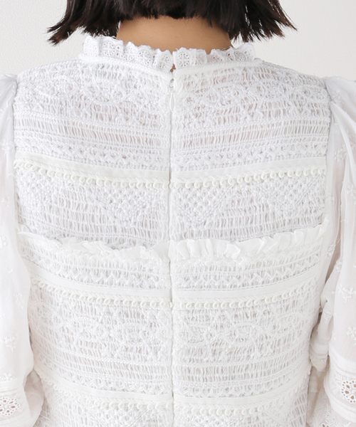 Sea New York/シー ニューヨーク】OLGA HAND SMOCKING PUFF SLV