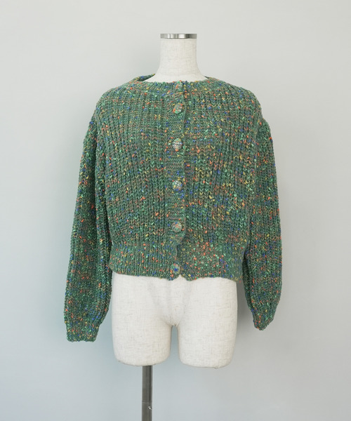 c.u.l（シーユーエル）の「MIXニットカーディガン culw526（カーディガン/ボレロ・レディース・ピンク/ブルー・FREE）」の10枚目の写真