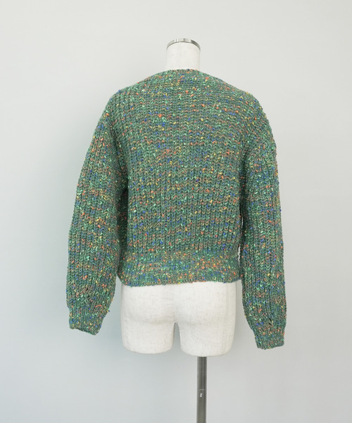 c.u.l（シーユーエル）の「MIXニットカーディガン culw526（カーディガン/ボレロ・レディース・ピンク/ブルー・FREE）」の11枚目の写真