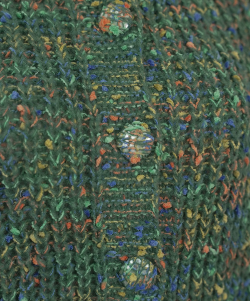 c.u.l（シーユーエル）の「MIXニットカーディガン culw526（カーディガン/ボレロ・レディース・ピンク/ブルー・FREE）」の12枚目の写真