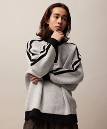 re_k by JUNRED | re_k by JUNRED / ハーフジップトラックニット(ニット/セーター)