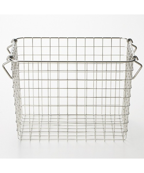 ステンレスワイヤーバスケット1 約幅26×奥行18×高さ18cm