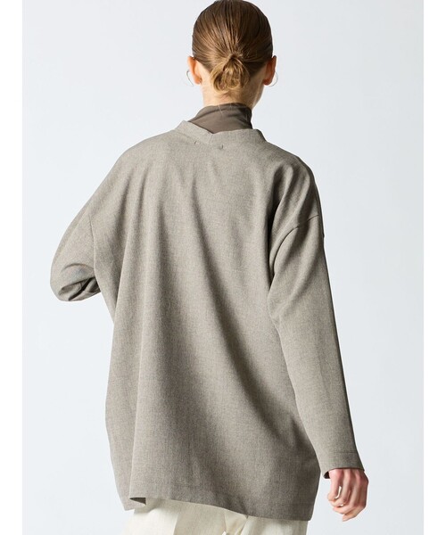 mizuiroind（ミズイロインド）の「mizuiro ind Vネックカーディガン（カーディガン/ボレロ・レディース・チャコールグレー/ブラック/グレー・FREE）」の5枚目の写真