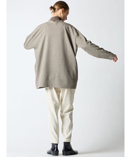 mizuiroind（ミズイロインド）の「mizuiro ind Vネックカーディガン（カーディガン/ボレロ・レディース・チャコールグレー/ブラック/グレー・FREE）」の9枚目の写真