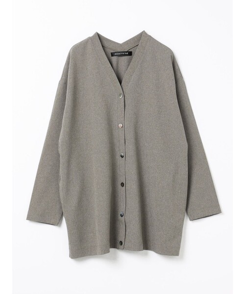 mizuiroind（ミズイロインド）の「mizuiro ind Vネックカーディガン（カーディガン/ボレロ・レディース・チャコールグレー/ブラック/グレー・FREE）」の10枚目の写真