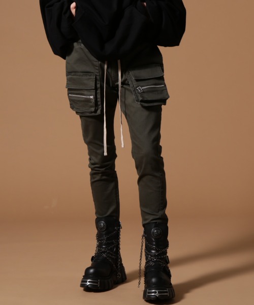 Danke schon ダンケシェーン スキニーパンツ WEB&DEPOT限定】DankeSchon/ダンケシェーン/STRETCH TWILL FLAP