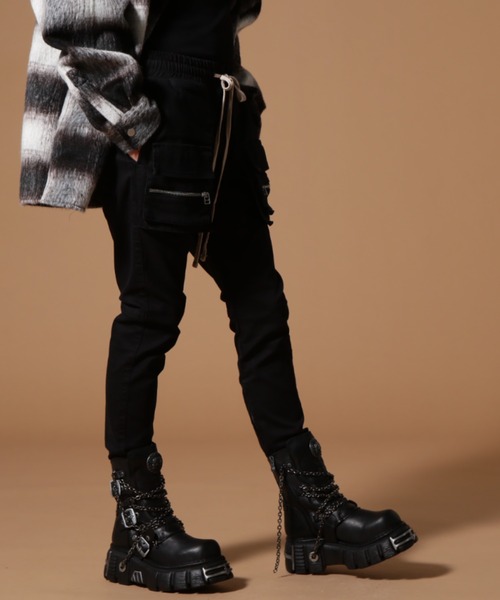 Danke schon ダンケシェーン スキニーパンツ WEB&DEPOT限定】DankeSchon/ダンケシェーン/STRETCH TWILL FLAP