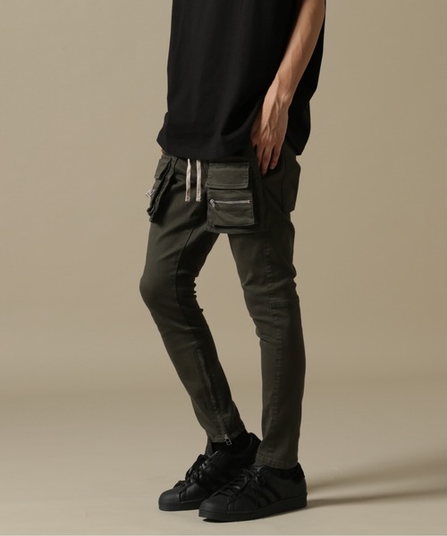 DankeSchonダンケシェーンSTRETCHTWILLOUTZIPPANTS WEB&DEPOT限定】DankeSchon/ダンケシェーン/STRETCH TWILL FLAP