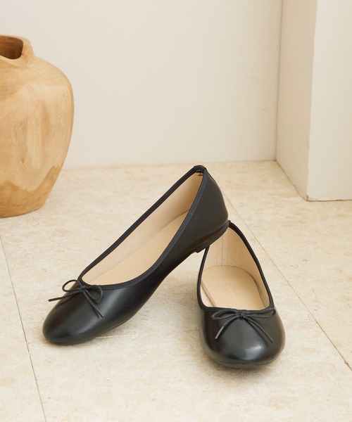 GLOBAL WORK（グローバルワーク）の「らくっション撥水バレエ/963491（バレエシューズ・レディース・ブラック系その他/ブラック系その他2/アイボリー/ベージュ系その他/シルバー/アイボリー系8・SMALL/MEDIUM/X-LARGE/LARGE）」の3枚目の写真