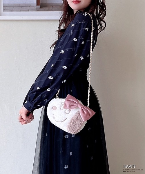 MIIA（ミーア）の「PEANUTS フェイスボアショルダーバッグ（ショルダーバッグ・レディース・ベージュ・FREE）」の3枚目の写真