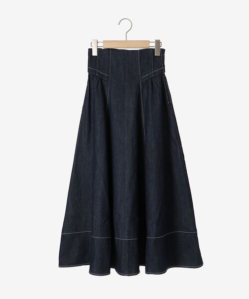 MAJESTIC LEGON（マジェスティックレゴン）の「【WEB限定XSサイズあり】ステッチフレアスカート（スカート・レディース・ベージュ/モカ/ブラック/ボルドー/ネイビー・SMALL/MEDIUM/X-SMALL）」の12枚目の写真