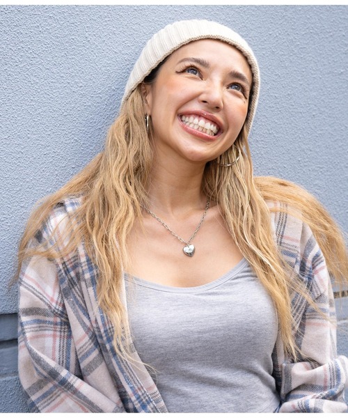 anap mimpi（アナップミンピ）の「リブニット帽（ニットキャップ/ビーニー・レディース・ブラック/ターコイズブルー/ベージュ・FREE）」の13枚目の写真