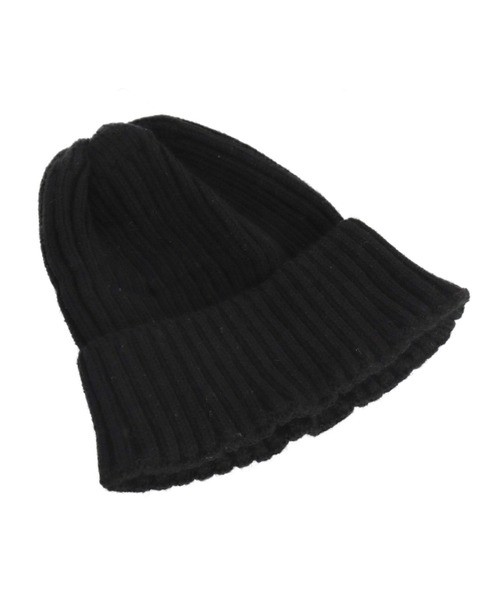 anap mimpi（アナップミンピ）の「リブニット帽（ニットキャップ/ビーニー・レディース・ブラック/ターコイズブルー/ベージュ・FREE）」の18枚目の写真