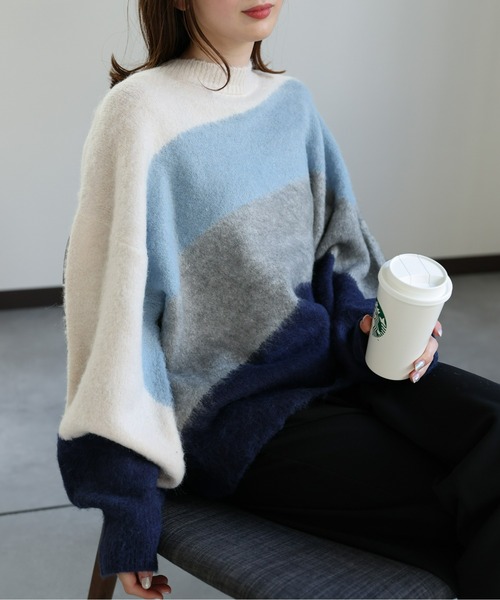 sakishimatokyo（サキシマトーキョー）の「モヘアタッチグラデーション