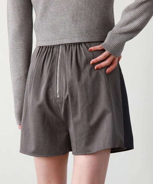 archives（アルシーヴ）の「ラップチェックプリーツスカパン（スカート・レディース・ブラウン/グレー/ブラック・MEDIUM）」の11枚目の写真