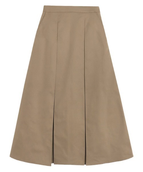 Pierrot(ピエロ)の「タックデザインフレアスカート(スカート・レディース・キャメル/グレイッシュベージュ/ブラック・L/PM/M)」の9枚目の写真