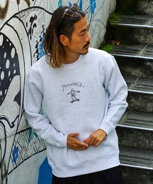 GONZ ART CREW SWEAT/スラッシャーマークゴンザレス10oz(オンス)ヘビーウェイト裏起毛スウェットトレーナー