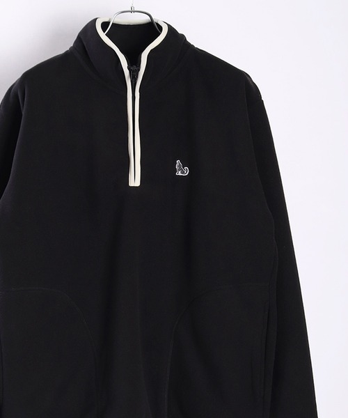 clubhaus ハーフジップ　黒　XL FUBU フブ トップス 裏毛 ハーフジップ スウェット。FUBUは