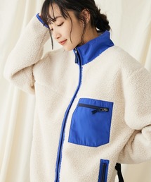 【防風】レトロボアZIPジャケット