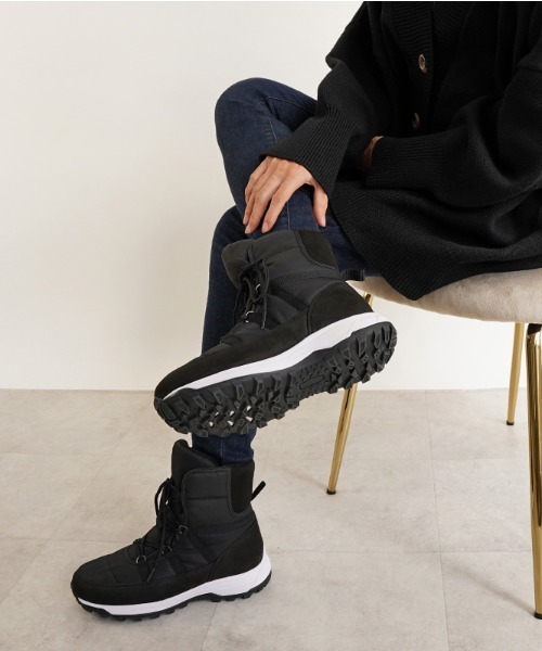 ALETTA（アレッタ）の「防水 あったか ウインター レインブーツ（レインシューズ・レディース・ブラック/ベージュ/グレー・M/L/LL/S）」の12枚目の写真