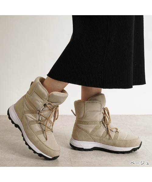 ALETTA（アレッタ）の「防水 あったか ウインター レインブーツ（レインシューズ・レディース・ブラック/ベージュ/グレー・M/L/LL/S）」の15枚目の写真