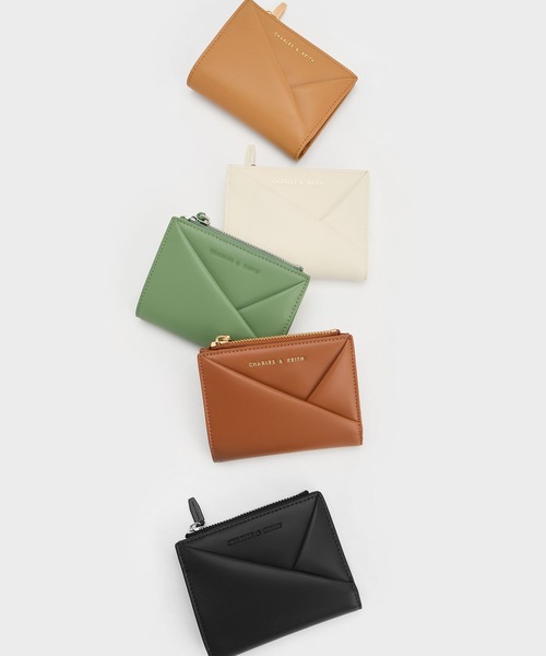 Midori ミドリ ジオメトリックトップジップウォレット（財布