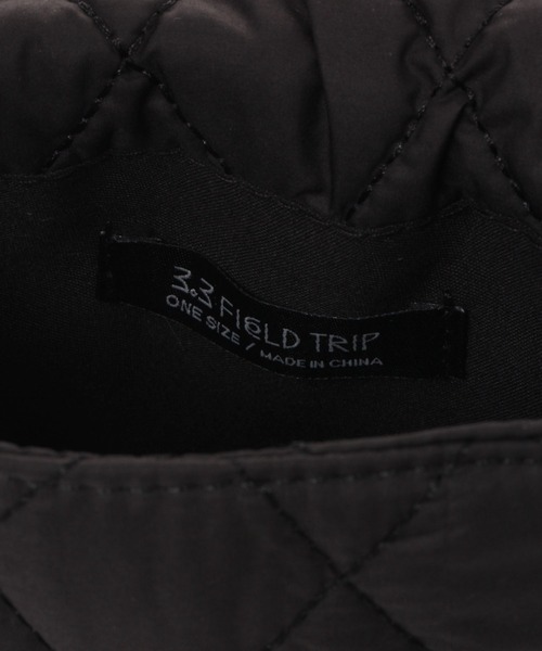 3.3 Field Trip (3.3フィールドトリップ)の「3.3 Field Trip/PADDING BAG 2982269(ショルダーバッグ・レディース・ブラック/アイボリー・FREE)」の20枚目の写真