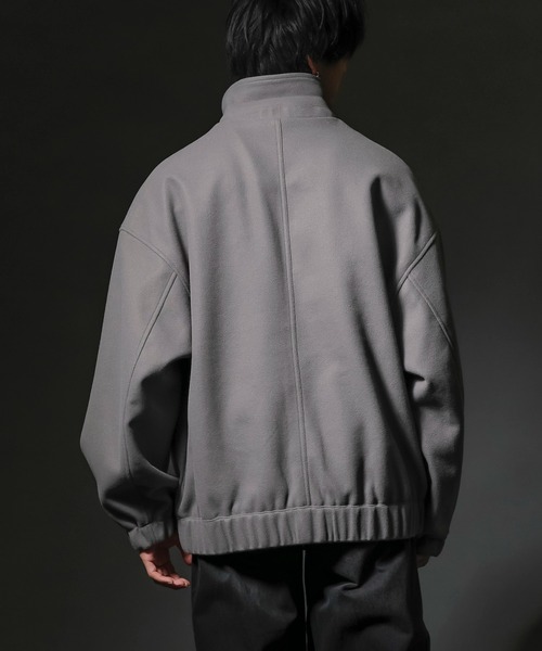 ADMIX/ATELIER SAB MEN(アドミックスアトリエサブメン)の「テックメルトン / オーバーサイズ ジップアップ ステンカラーブルゾン(ブルゾン・メンズ・ダークグレー/ライトグレー/ブラック・L/M)」の17枚目の写真