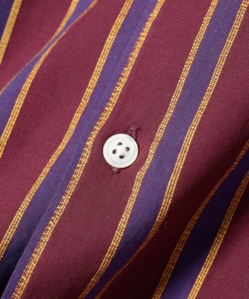 BEAMS（ビームス）の「BEAMS / ストライプ オープンカラー シャツ（シャツ/ブラウス・メンズ・レッド系その他7/オレンジ・S/M/L/XL）」の13枚目の写真