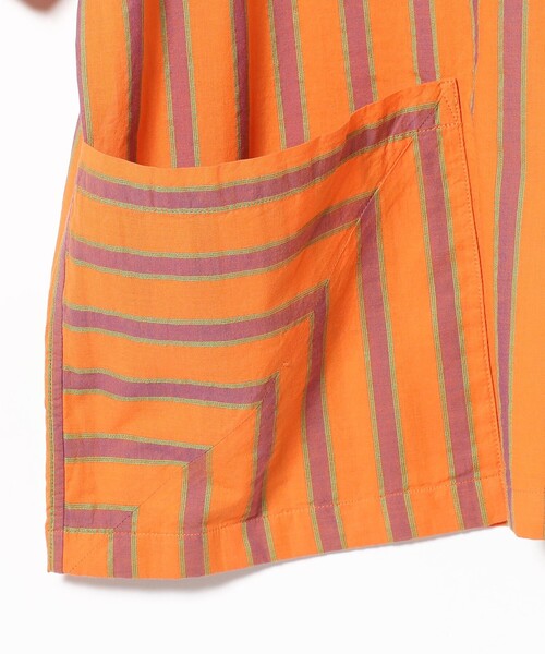 BEAMS（ビームス）の「BEAMS / ストライプ オープンカラー シャツ（シャツ/ブラウス・メンズ・レッド系その他7/オレンジ・S/M/L/XL）」の18枚目の写真