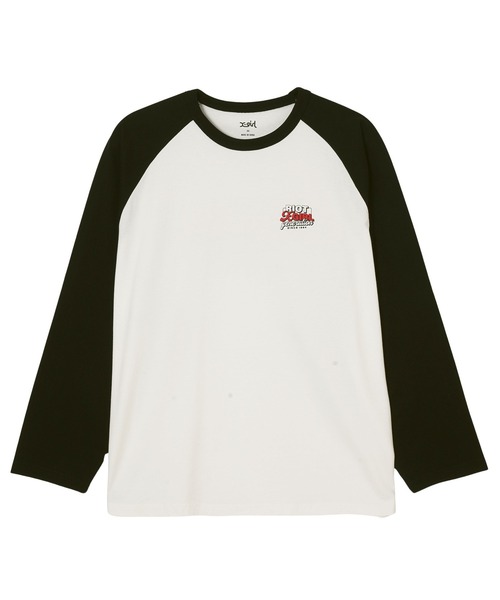 X-girl(エックスガール)の「DOUBLE LOGO B/B BIG TEE(Tシャツ/カットソー・レディース・ホワイト/ピンク/ブラック・M/S)」の6枚目の写真
