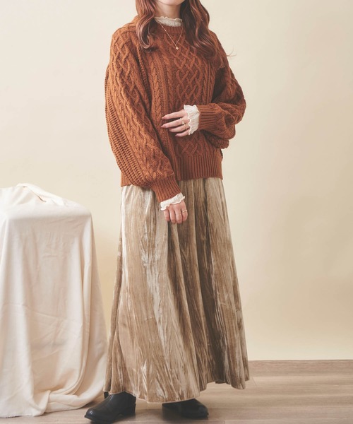 mil(ミル)の「【150㎝前後の小柄さんサイズ】ベロアキャミワンピース【洗える・ポケット付き・お呼ばれワンピース】(ワンピース・レディース・モカ/オリーブ/ブラック・S/XS/M)」の13枚目の写真