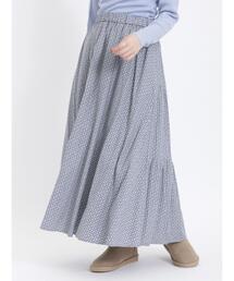 Samansa Mos2 | 柄アソート前後2WAYギャザースカート(スカート)
