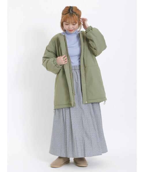 Samansa Mos2（サマンサ モスモス）の「柄アソート前後2WAYギャザースカート（スカート・レディース・ベージュ/ミント/ブラック/ピンク・F）」の8枚目の写真