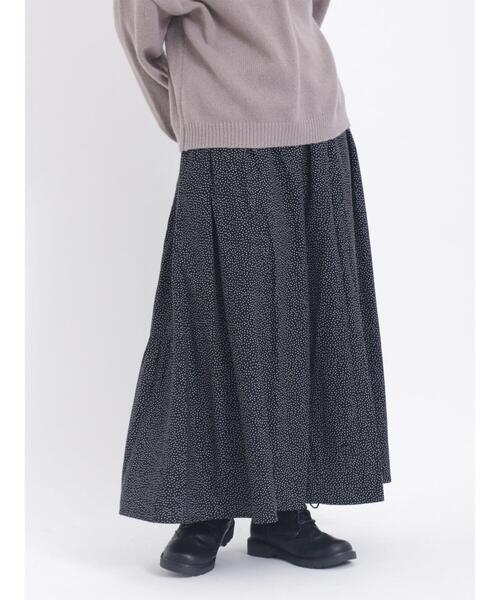 Samansa Mos2（サマンサ モスモス）の「柄アソート前後2WAYギャザースカート（スカート・レディース・ベージュ/ミント/ブラック/ピンク・F）」の11枚目の写真