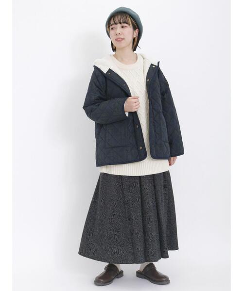 Samansa Mos2（サマンサ モスモス）の「柄アソート前後2WAYギャザースカート（スカート・レディース・ベージュ/ミント/ブラック/ピンク・F）」の15枚目の写真