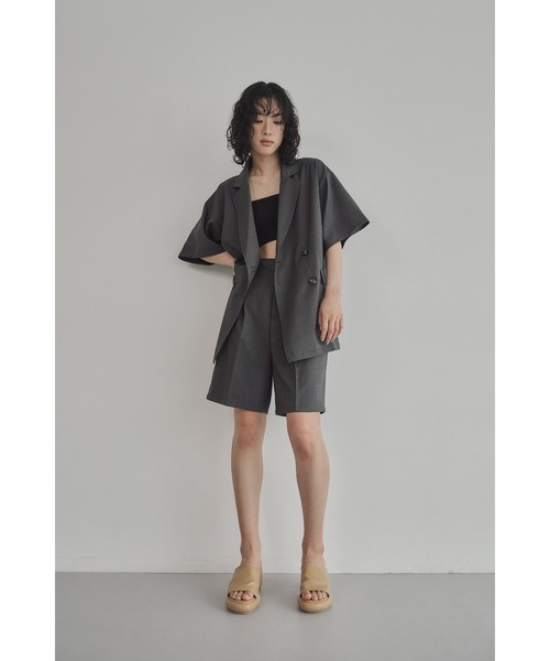 abor o-t-l（アボアオーティーエル）の「ヘザーツイルハーフパンツ（その他パンツ・レディース・アイボリー/チャコールグレー・FREE）」の14枚目の写真