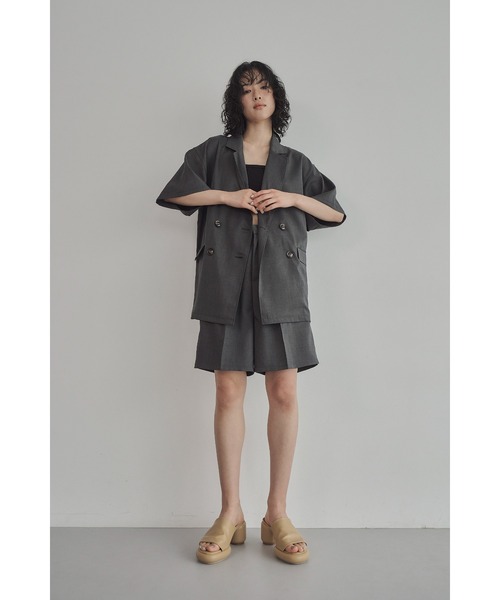 abor o-t-l（アボアオーティーエル）の「ヘザーツイルハーフパンツ（その他パンツ・レディース・アイボリー/チャコールグレー・FREE）」の13枚目の写真