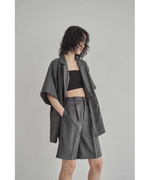 abor o-t-l（アボアオーティーエル）の「ヘザーツイルハーフパンツ（その他パンツ・レディース・アイボリー/チャコールグレー・FREE）」の10枚目の写真