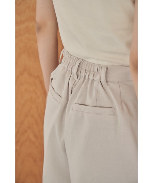 abor o-t-l（アボアオーティーエル）の「ヘザーツイルハーフパンツ（その他パンツ・レディース・アイボリー/チャコールグレー・FREE）」の6枚目の写真
