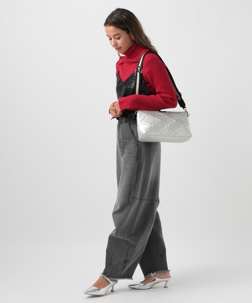 BAYFLOW（ベイフロー）の「キルティングショルダーバッグ（ショルダーバッグ・レディース・シルバー/ブラック/アイボリー・FREE）」の18枚目の写真