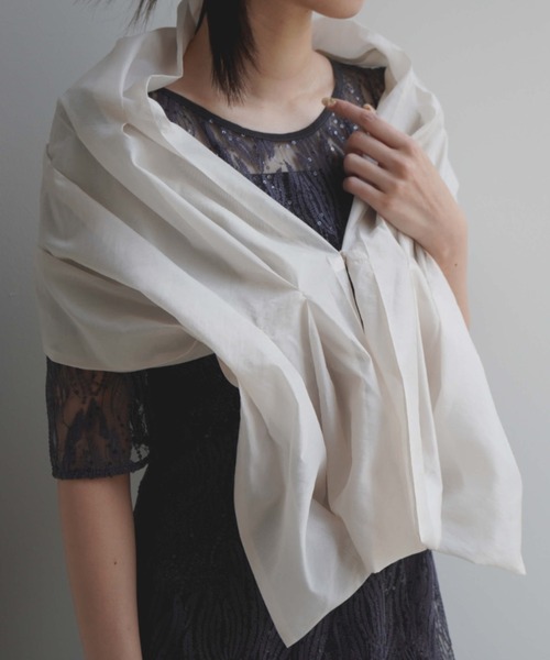 kaene（カエン）の「3wayボレロ（カーディガン/ボレロ・レディース・ブラック/オフホワイト・FREE）」の9枚目の写真