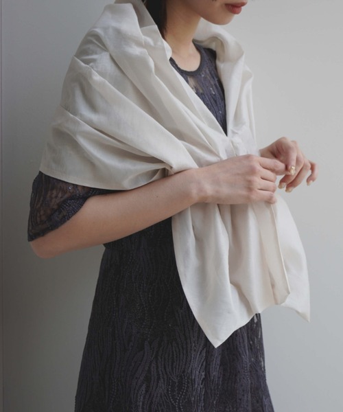 kaene（カエン）の「3wayボレロ（カーディガン/ボレロ・レディース・ブラック/オフホワイト・FREE）」の8枚目の写真