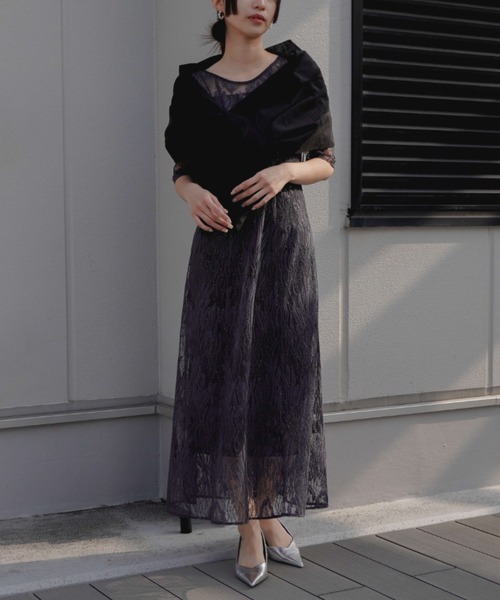 kaene（カエン）の「3wayボレロ（カーディガン/ボレロ・レディース・ブラック/オフホワイト・FREE）」の17枚目の写真