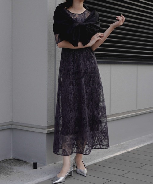 kaene（カエン）の「3wayボレロ（カーディガン/ボレロ・レディース・ブラック/オフホワイト・FREE）」の16枚目の写真