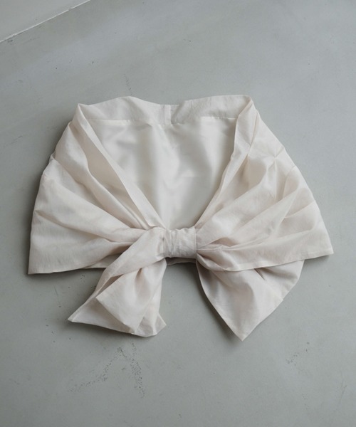 kaene（カエン）の「3wayボレロ（カーディガン/ボレロ・レディース・ブラック/オフホワイト・FREE）」の21枚目の写真