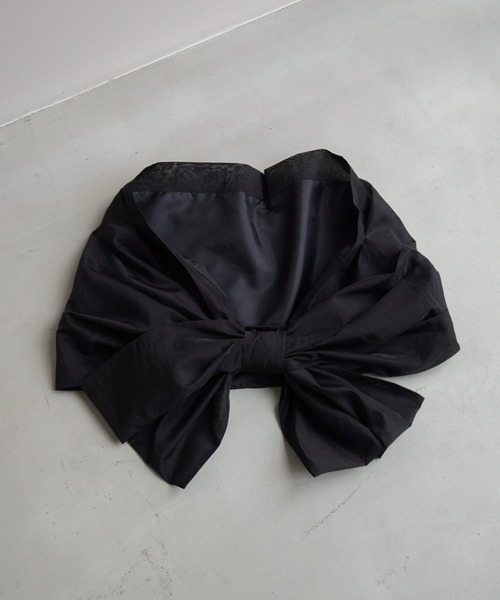 kaene（カエン）の「3wayボレロ（カーディガン/ボレロ・レディース・ブラック/オフホワイト・FREE）」の22枚目の写真