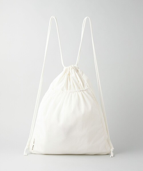 CITEN（シテン）の「＜CITEN＞メッシュコンビ ナップサック（バックパック/リュック・レディース・ブラック/シルバー/ホワイト・FREE）」の8枚目の写真
