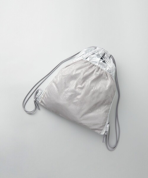 CITEN（シテン）の「＜CITEN＞メッシュコンビ ナップサック（バックパック/リュック・レディース・ブラック/シルバー/ホワイト・FREE）」の18枚目の写真